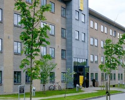 Facaden på Four Points Flex by Sheraton Ballerup hotel i Storkøbenhavn.