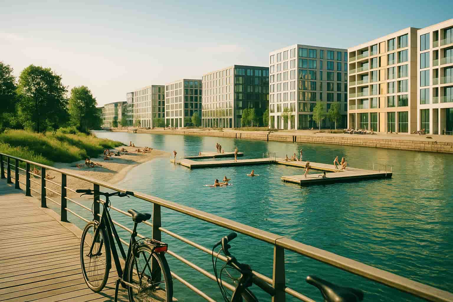 Hoteller tæt på havnebad